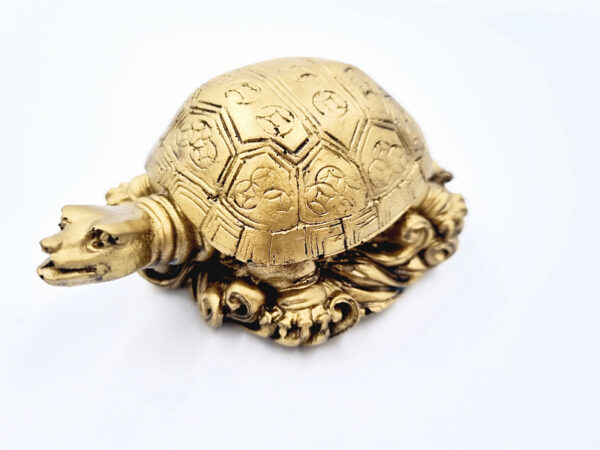 Gold Tortoise Statue (Longevity & Good Health)