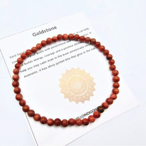 Goldstone Round Beaded Bangle, South African jewellery, gemstone bracelet