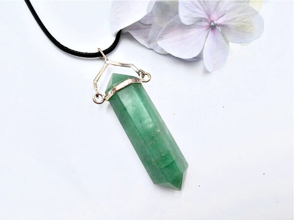 Aventurine Point Necklace Swivel