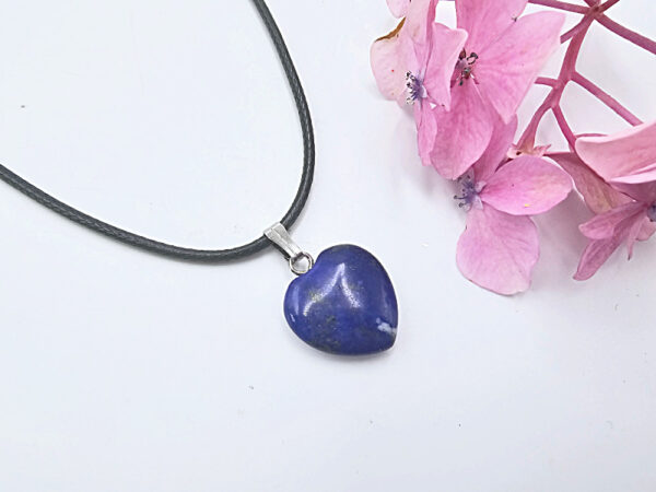 Lapis Lazuli Heart Necklace (1.5cm)