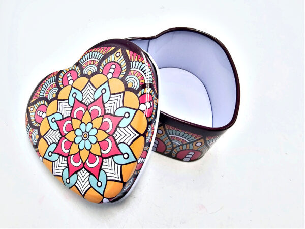 Heart Storage Tin (Pink Paradise Mandala)