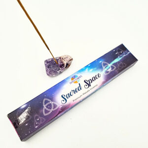 Amethyst & Sacred Space Incense Combo (Spiritual Upliftment), incense combo, incense, crystal, amethyst, spiritual uplift, sacred space, fragrance