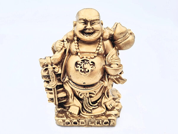 Gold Happy Laughing Buddha (Good Luck)