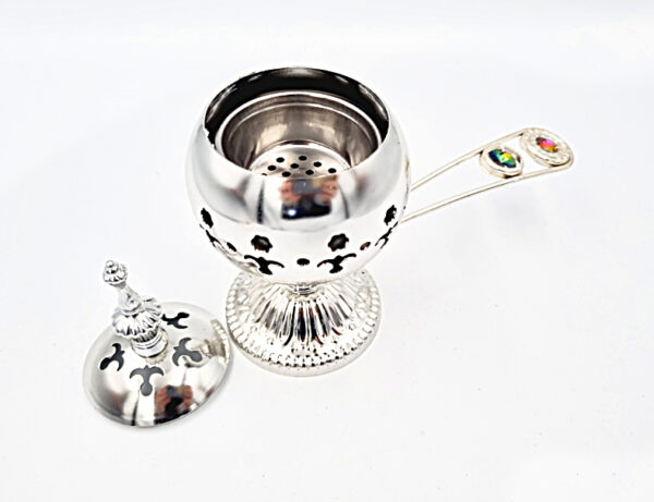 Silver Loban Burner with Handle