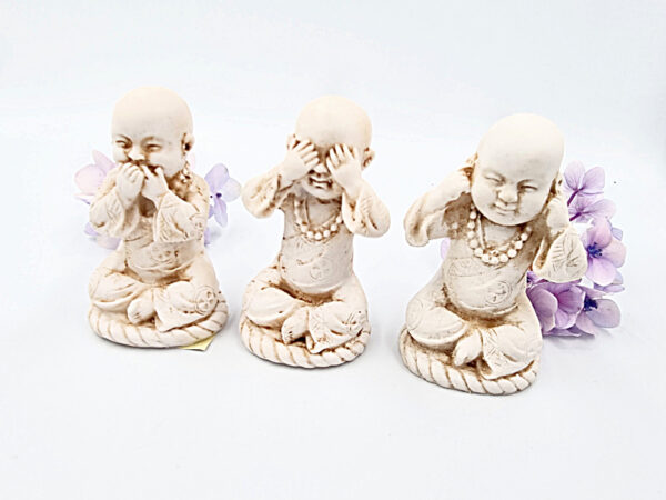 Three Wise Monks Statues (8cm)