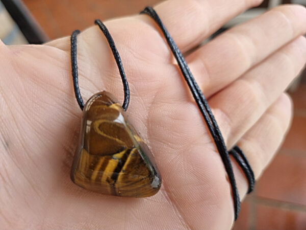 Tigers Eye Tumbled Stone Necklace (Protection) - Image 2