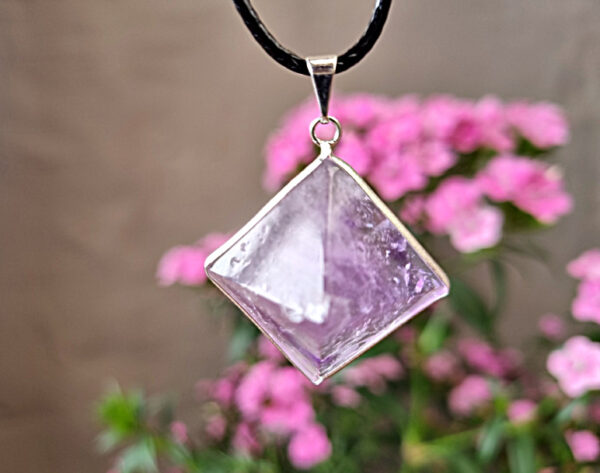 Amethyst Pyramid Necklace - Image 2