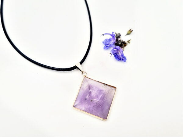 Amethyst Pyramid Necklace