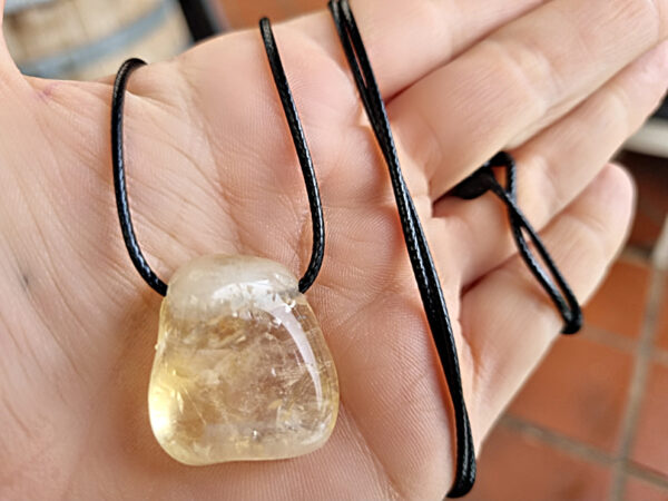 Citrine Tumbled Stone Necklace (Prosperity & Success) - Image 2