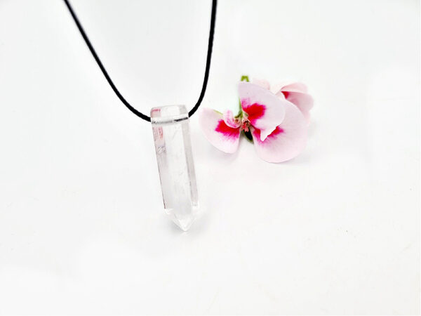 Clear Quartz Crystal Necklace Plain (Wisdom & Clarity)