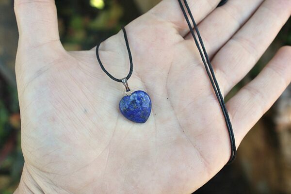 Lapis Lazuli Heart Necklace (1.5cm) - Image 2