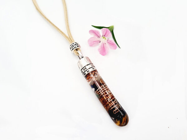 Vortex Wand Orgonite Necklace Tigers Eye