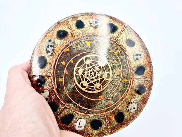 Wheel Of Fortune Orgonite Charging Plate (13cm)