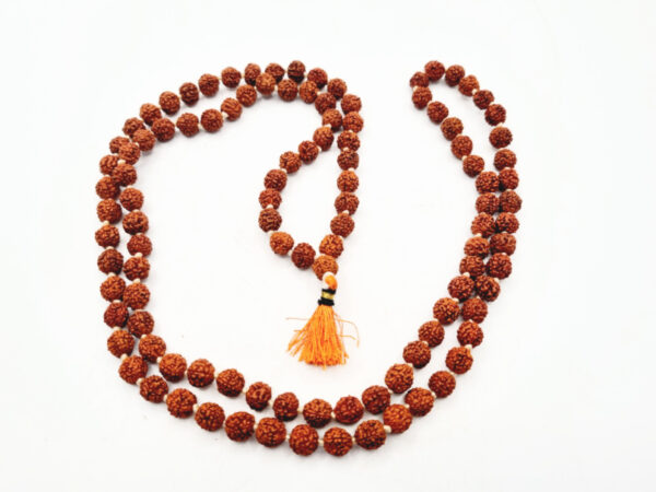 Rudraksha Prayer Mala Beads (8mm)