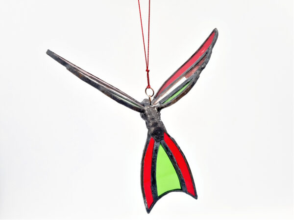 Stained Glass Red Humming Bird (16cm) - Image 3