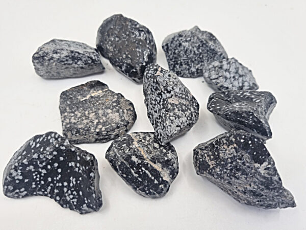 Snowflake Obsidian Rough Crystal Pieces