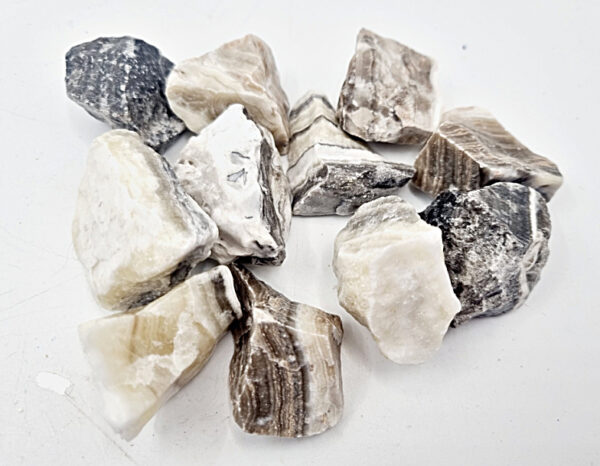 Zebra Calcite Rough Crystal Pieces