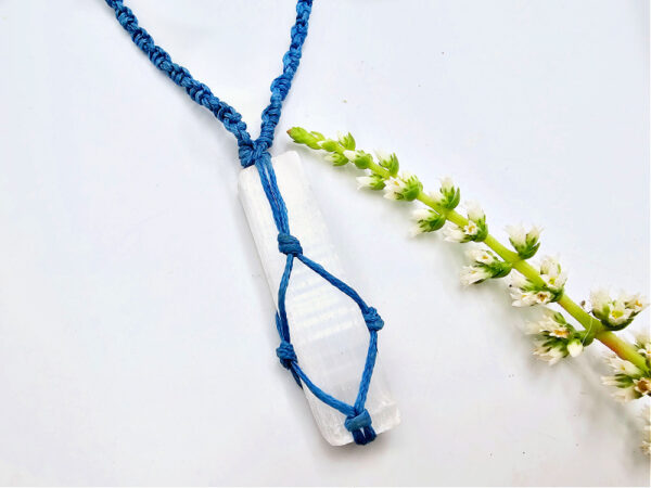 Selenite Macrame Necklace