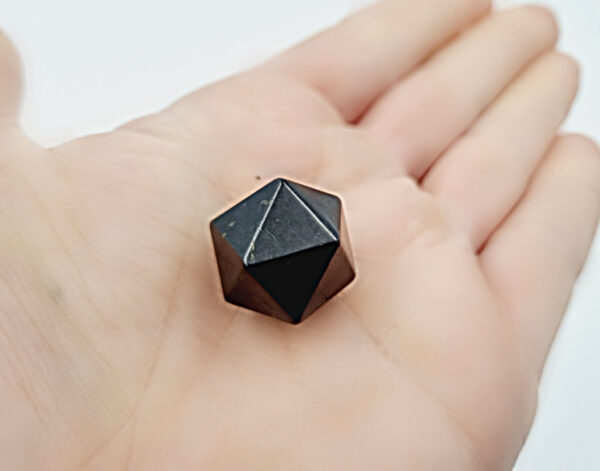 Shungite Icosahedron 20 Sided (2cm)