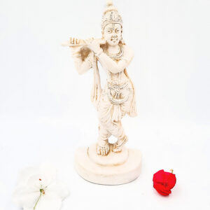 Lord Krishna Statue, hinduism, statue, krishna, playing the flute