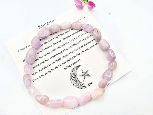 Kunzite  Gemstone Nugget Bangle