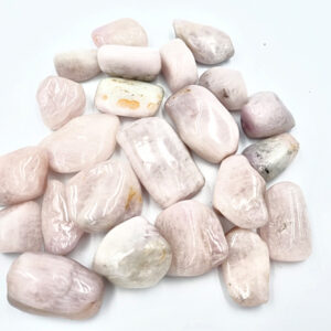 Kunzite Tumble Stones, crystal, light pink with a bit of white gemstone, unconditional love, Chakra: Heart