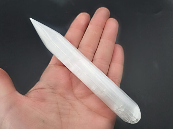 Selenite Stick Smooth Pointed (14cm) - Image 2