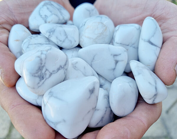 White Howlite Tumble Stones