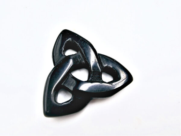 Black Obsidian Triquetra (4cm)