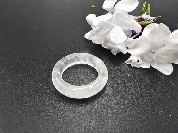 Clear Quartz Band Ring