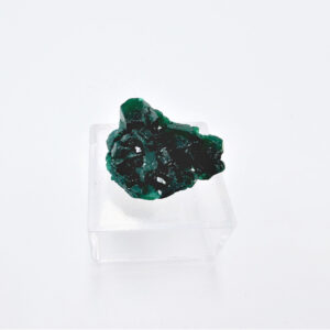 dioptase specimen, crystal, rough, green and black gemstone, cluster