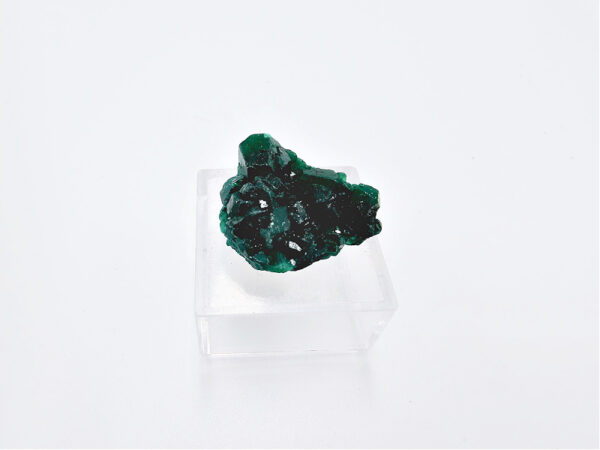 dioptase specimen, crystal, rough, green and black gemstone, cluster