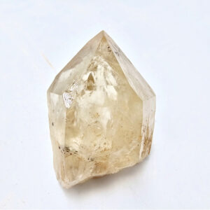 natural citrine point, crystal, yellow gemstone, point, natural