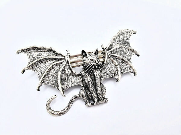 Witchy Bat Cat Hair Clip