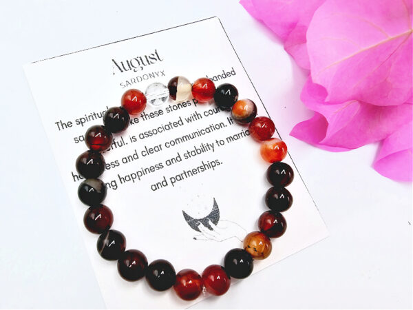 August Birthstone Bangle, birthstone jewellery, leo