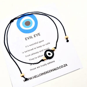 Evil Eye Bracelet, black bangle, jewellery