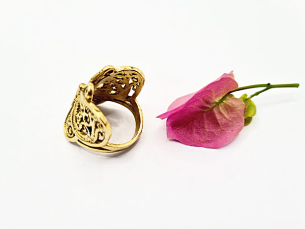 Large Butterfly Ring (Brass) - Image 2