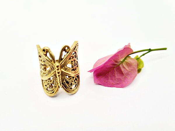 Large Butterfly Ring (Brass)