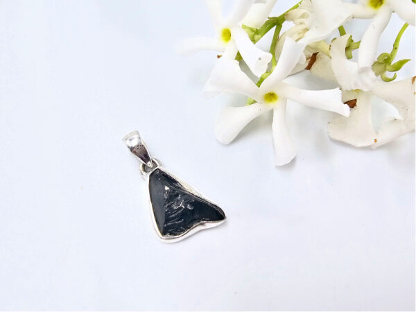 Black Obsidian 925 Silver Pendant A