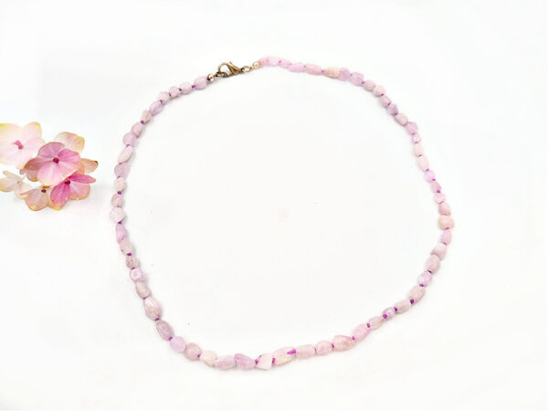 Kunzite Nugget Necklace (45cm)