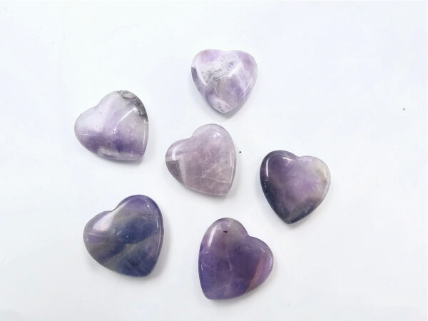 Amethyst Flat Heart (2cm)