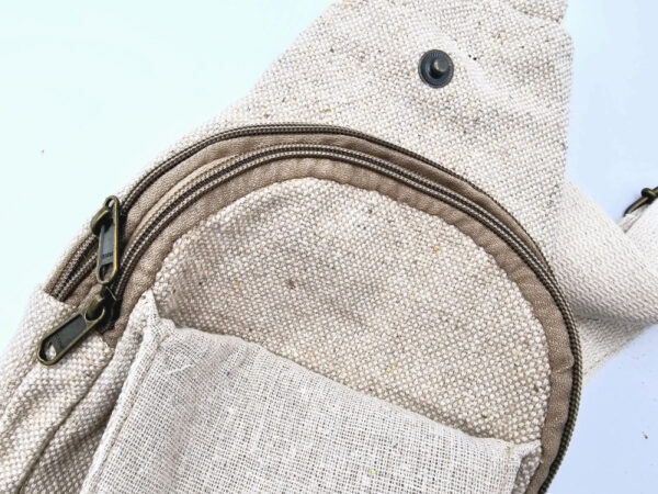 Hemp One Strap Shoulder Bag C - Image 2