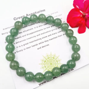 Green Aventurine Round Beaded Bangle, South African jewellery, bangle