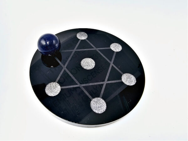 Black Obsidian Sphere Holder (10cm)