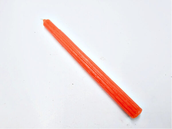 Orange Candles Solid 25cm - Pack of 6 (Kindness & Happiness) - Image 2