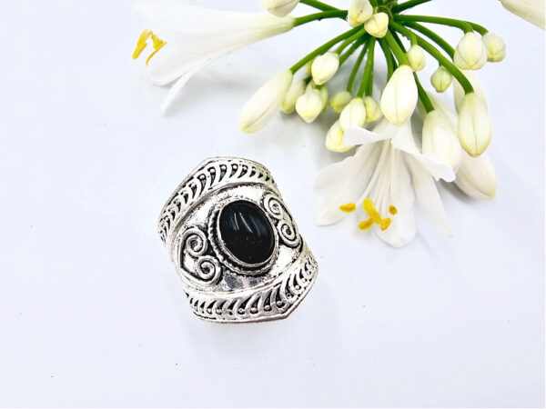 Gypsy Ring Black Onyx