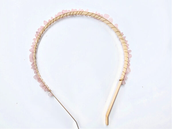 Crystal Alice Band (Rose Quartz) - Image 2