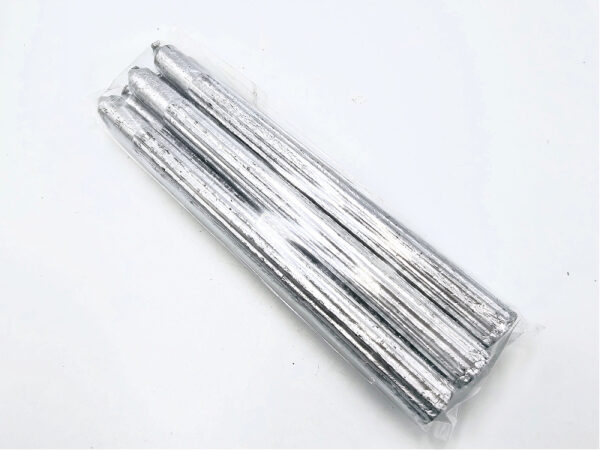 Silver Candles Dipped 25cm - Pack of 6 (Intuition & Dreams)