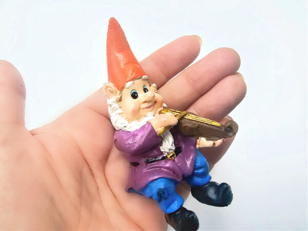 Gnome Playing Violin Pot Hanger (9cm)