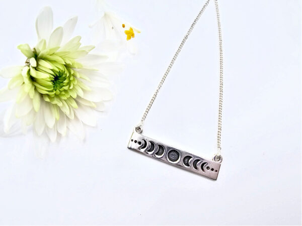 Moon Phase Necklace (925 Silver) - Image 2